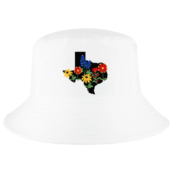 Texas Wildflowers With Bluebonnets Cool Comfort Performance Bucket Hat