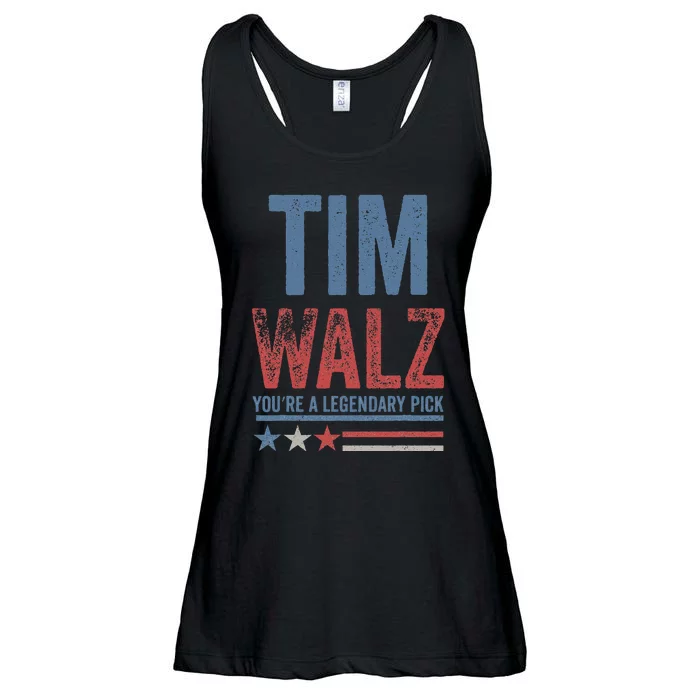 Tim Walz You’Re A Legendary Pick Ladies Essential Flowy Tank