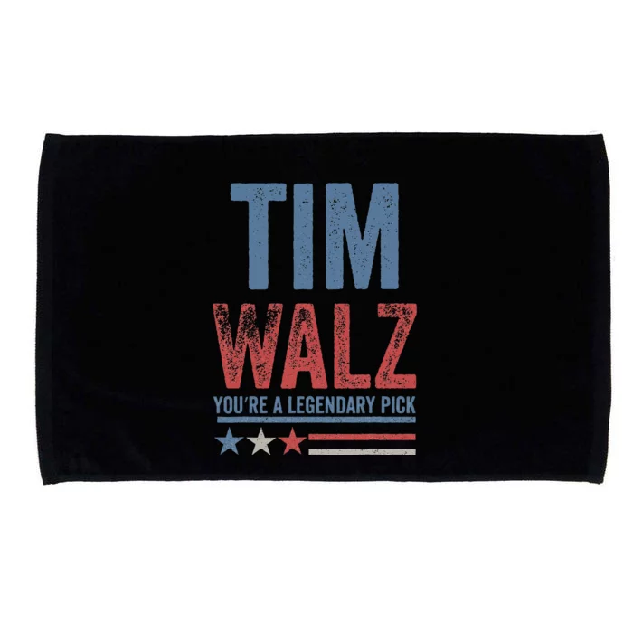 Tim Walz You’Re A Legendary Pick Microfiber Hand Towel