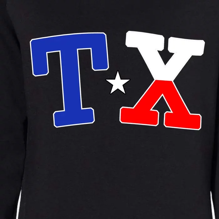 TX Logo Texas State Womens California Wash Sweatshirt