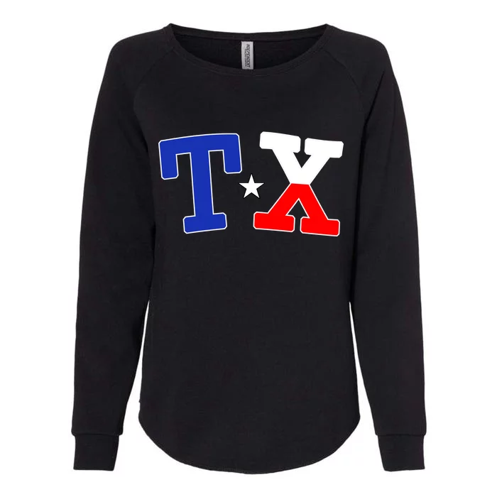 TX Logo Texas State Womens California Wash Sweatshirt