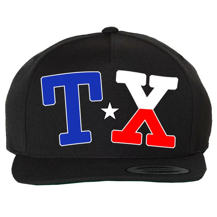 TX Logo Texas State Wool Snapback Cap