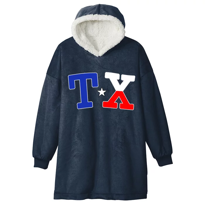 TX Logo Texas State Hooded Wearable Blanket