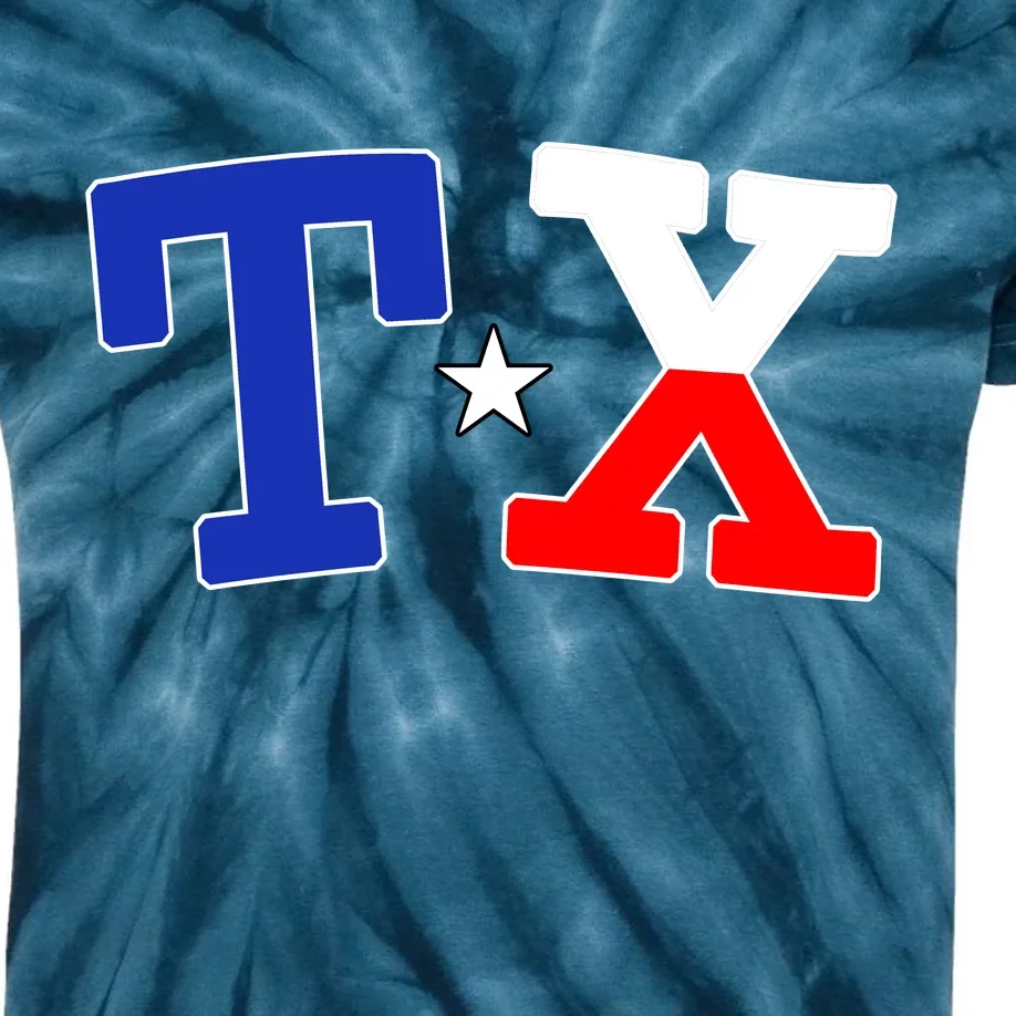 TX Logo Texas State Kids Tie-Dye T-Shirt