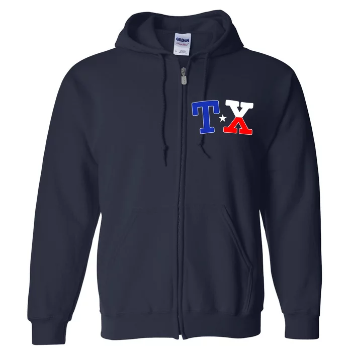 TX Logo Texas State Full Zip Hoodie