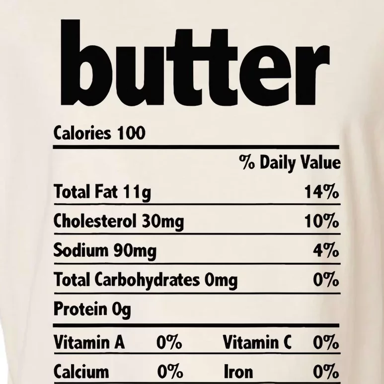 Thanksgiving Xmas Costume Nutrition Facts Butter Garment-Dyed Women's Muscle Tee