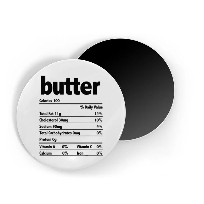 Thanksgiving Xmas Costume Nutrition Facts Butter Magnet