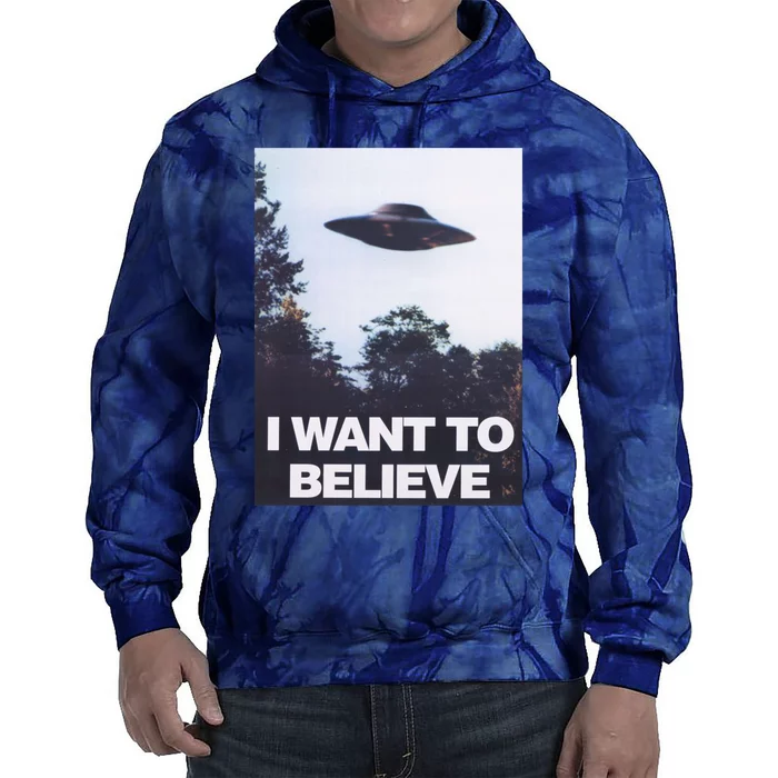 The Xfiles I Want To Believe Tie Dye Hoodie