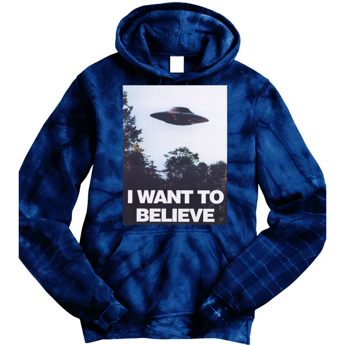 The Xfiles I Want To Believe Tie Dye Hoodie