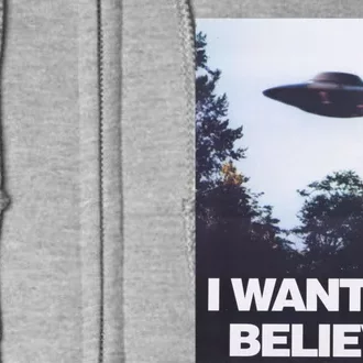 The Xfiles I Want To Believe Full Zip Hoodie