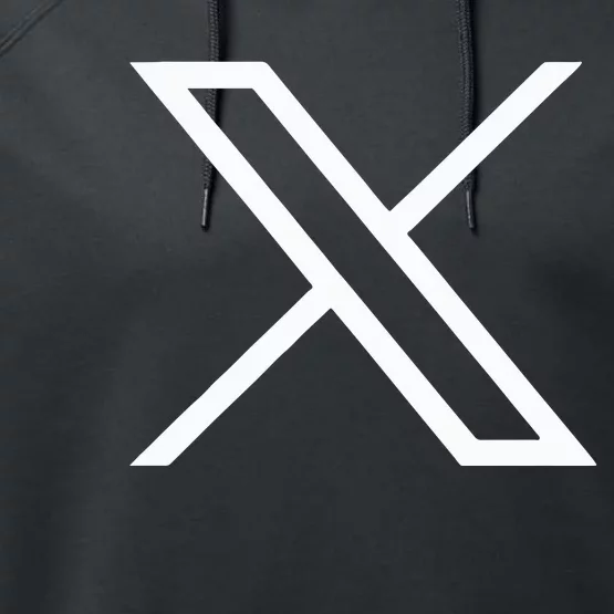 Twitter X Logo Performance Fleece Hoodie