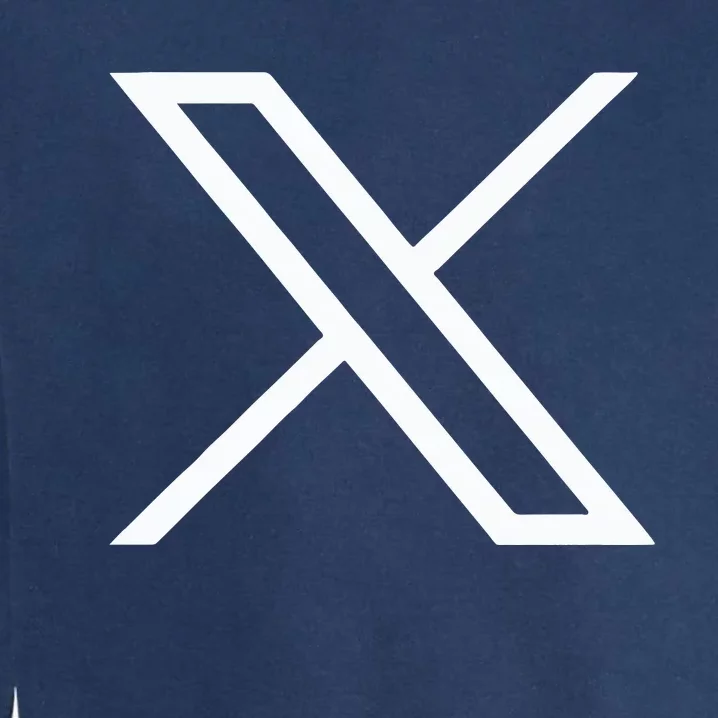 Twitter X Logo Garment-Dyed Sweatshirt