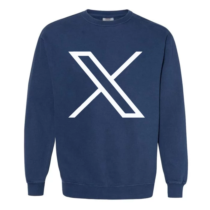 Twitter X Logo Garment-Dyed Sweatshirt