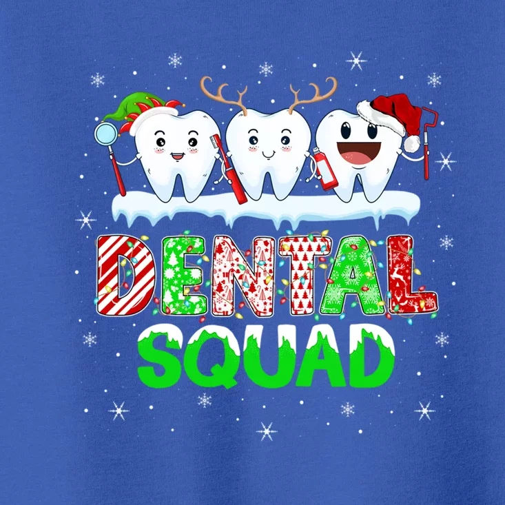 Teeth Xmas Lights Dental Squad Dentist Hygienist Christmas Gift Toddler T-Shirt