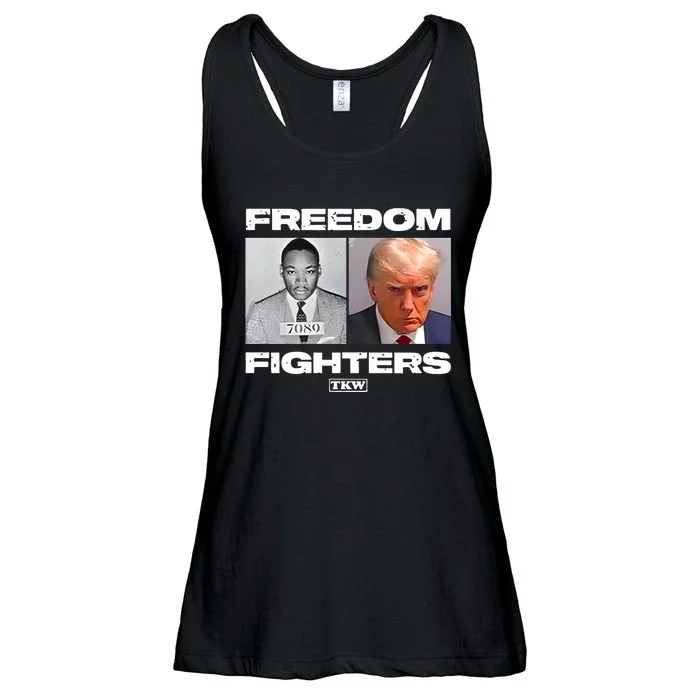 Trump X Martin Luther King Freedom Fighters Ladies Essential Flowy Tank