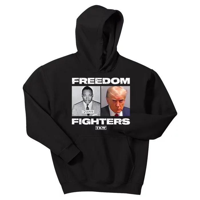 Trump X Martin Luther King Freedom Fighters Kids Hoodie