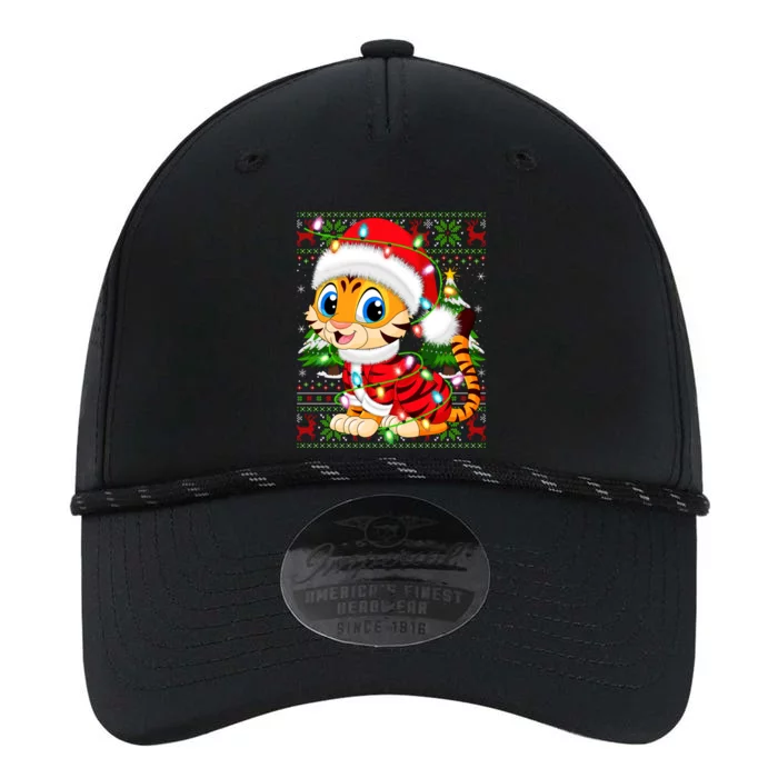 Tiger Xmas Style Ugly Santa Tiger Christmas Cool Gift Performance The Dyno Cap