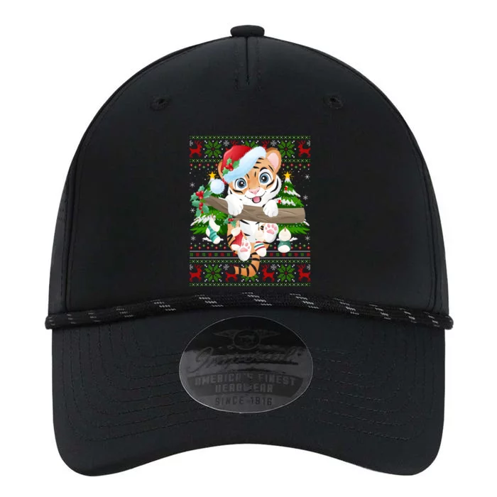 Tiger Xmas Style Ugly Santa Tiger Christmas Gift Performance The Dyno Cap