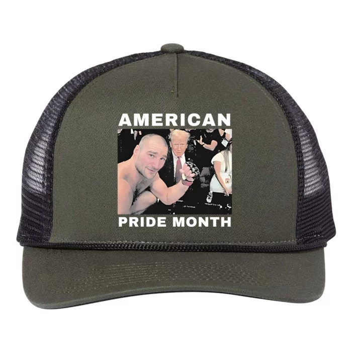 Trump X Strickland American Pride Month Retro Rope Trucker Hat Cap