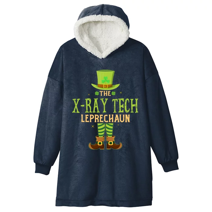 The Xray Tech Leprechaun Funny Matching St Patricks Day Gift Hooded Wearable Blanket