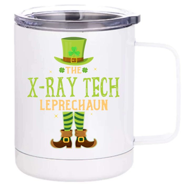 The Xray Tech Leprechaun Funny Matching St Patricks Day Gift Front & Back 12oz Stainless Steel Tumbler Cup