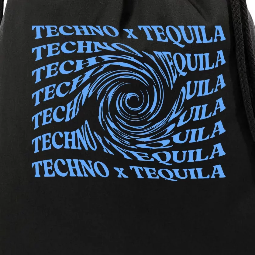 Techno X Tequila Drawstring Bag