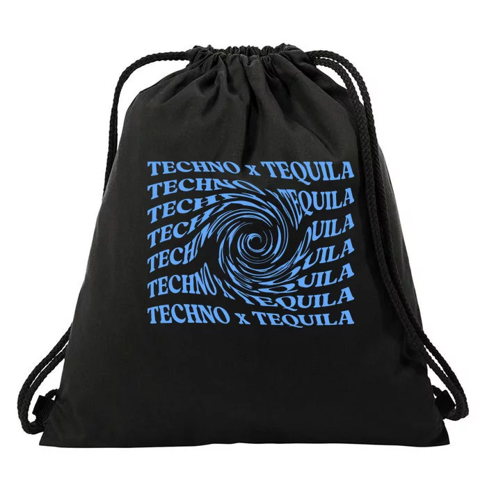 Techno X Tequila Drawstring Bag