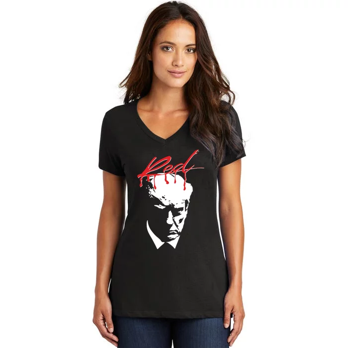 Trump X Whole Lotta Red Limited Women's V-Neck T-Shirt