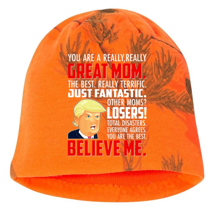 Trump You Are A Really Really Great Mom Kati - Camo Knit Beanie