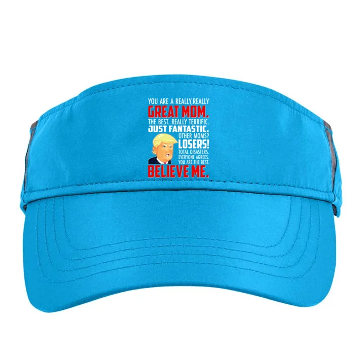 Trump You Are A Really Really Great Mom Adult Drive Performance Visor