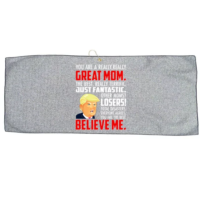 Trump You Are A Really Really Great Mom Large Microfiber Waffle Golf Towel