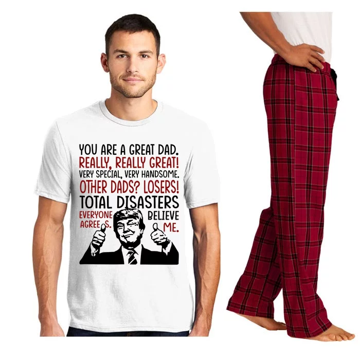 Trump You Are A Great Dad Donald Trump Dad Funny Trump Fathers Day Pajama Set