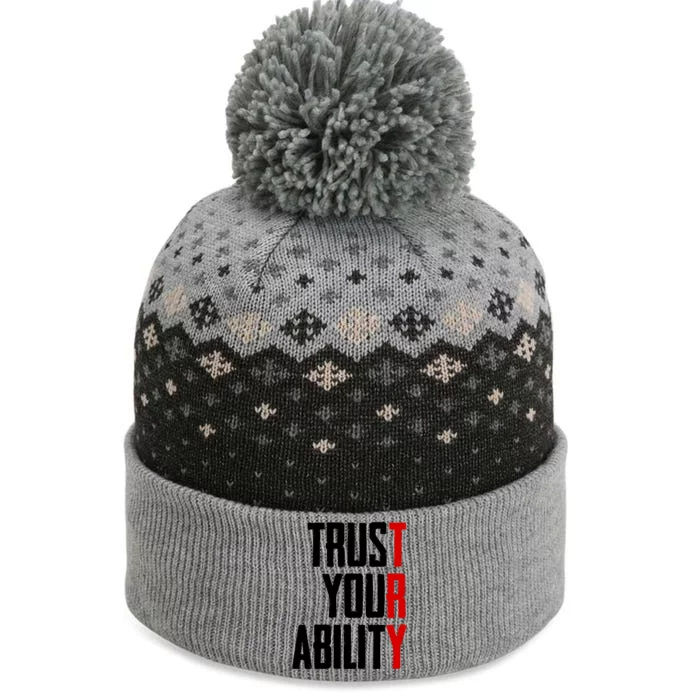 Trust Your Ability Try The Baniff Cuffed Pom Beanie