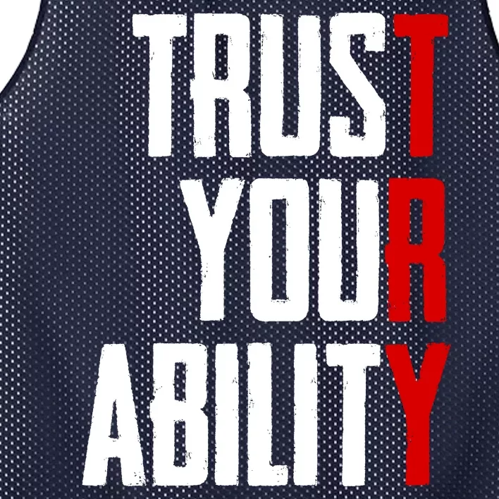 Trust Your Ability Try Mesh Reversible Basketball Jersey Tank