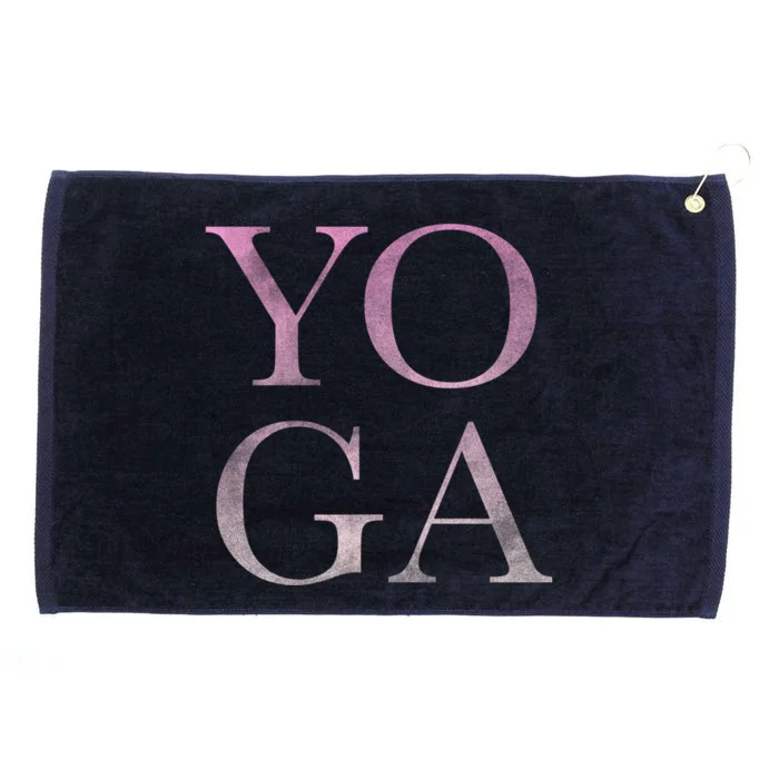 Trendy Yoga Breathe Relax Stretch Cool Gift Grommeted Golf Towel