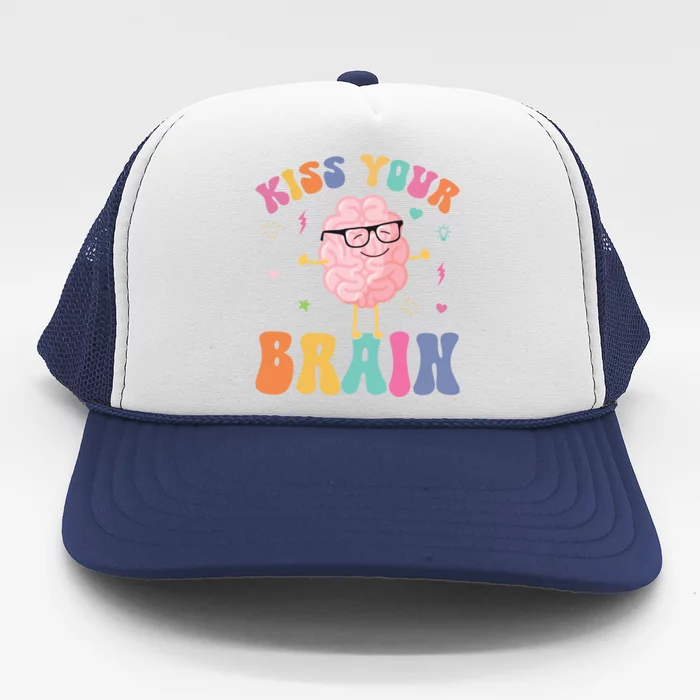 Teacher Your Brain Student Cute Funny Back To School Gift Trucker Hat