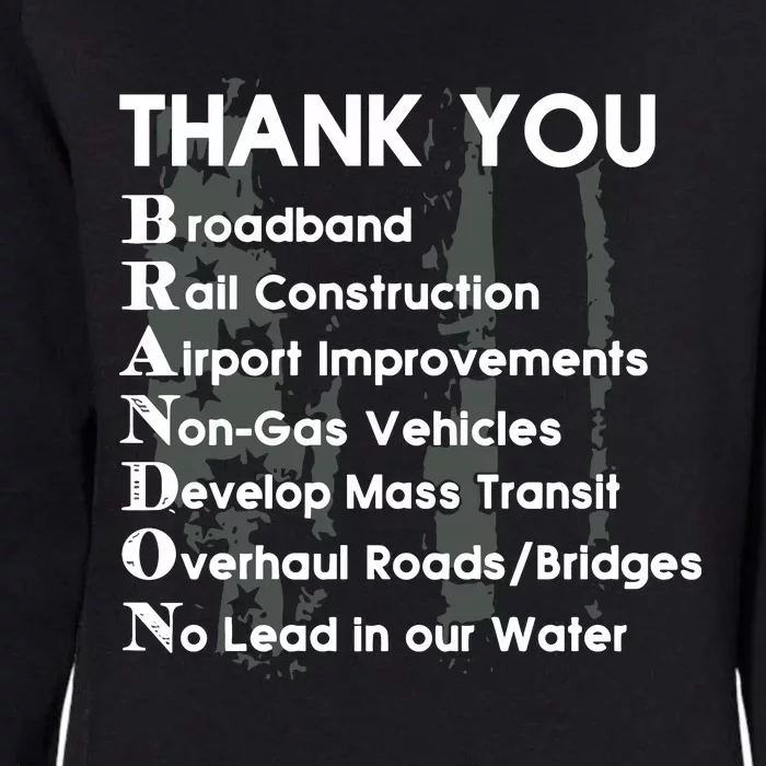 Thank You Broadband Rail Construction Airport Improvements Nongas Vehicles Limi Womens California Wash Sweatshirt