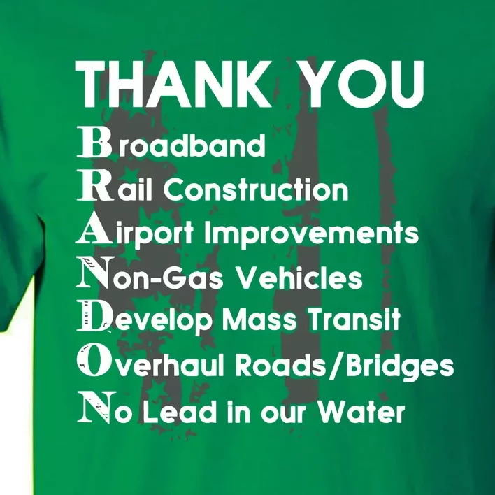 Thank You Broadband Rail Construction Airport Improvements Nongas Vehicles Limi Tall T-Shirt