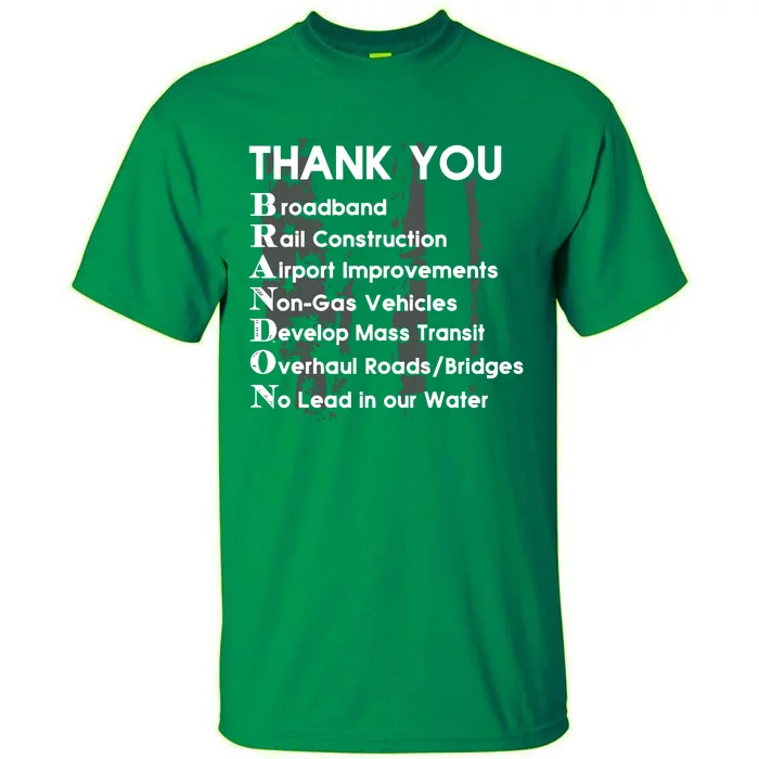 Thank You Broadband Rail Construction Airport Improvements Nongas Vehicles Limi Tall T-Shirt