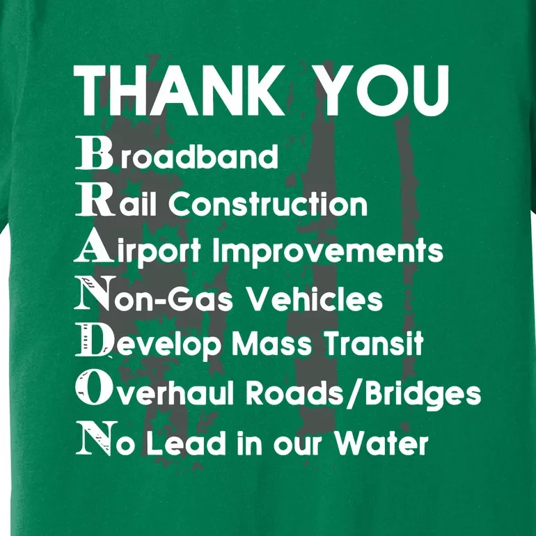 Thank You Broadband Rail Construction Airport Improvements Nongas Vehicles Limi Premium T-Shirt