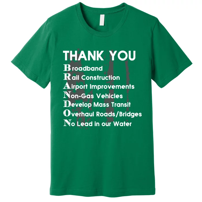 Thank You Broadband Rail Construction Airport Improvements Nongas Vehicles Limi Premium T-Shirt