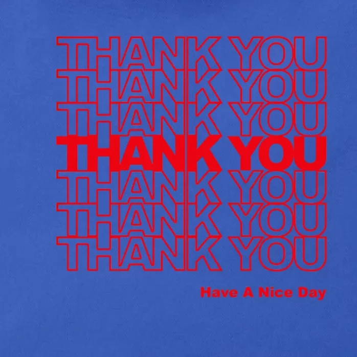 Thank You Bag Gift Zip Tote Bag