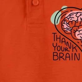 Thank Your Brain Mental Health Dry Zone Grid Performance Polo