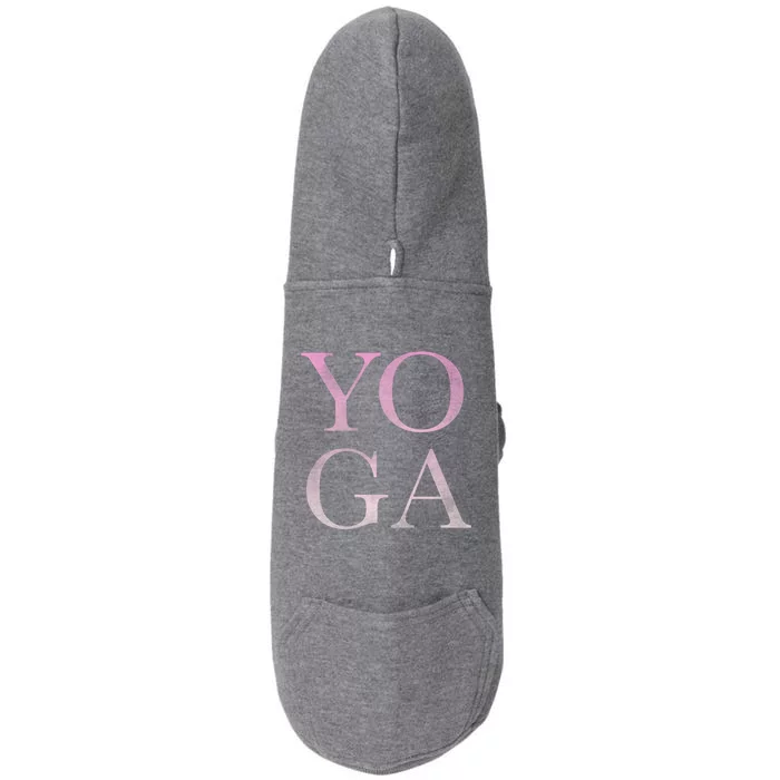 Trendy Yoga Breathe Relax Stretch Great Gift Doggie 3-End Fleece Hoodie