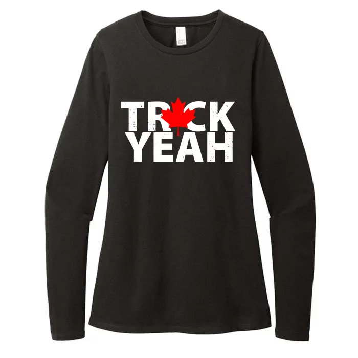 Truck Yeah Candian Womens CVC Long Sleeve Shirt