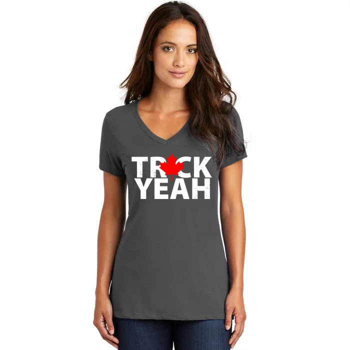 Truck Yeah Candian Women's V-Neck T-Shirt