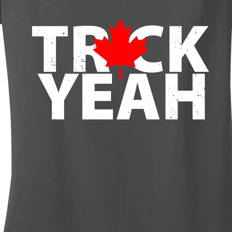 Truck Yeah Candian Women's V-Neck T-Shirt