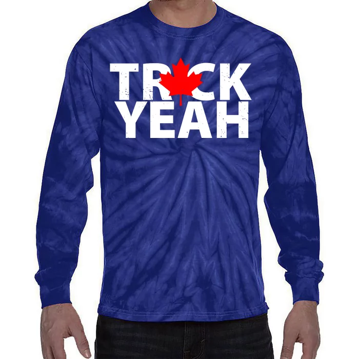 Truck Yeah Candian Tie-Dye Long Sleeve Shirt