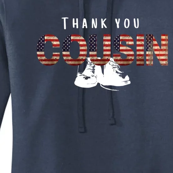 Thank You Cousin Veteran Day Great Gift Women's Pullover Hoodie