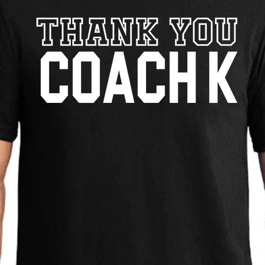 Thank You Coach K Basketball Pajama Set